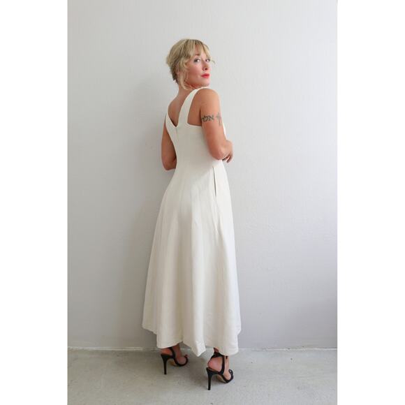 2000's Vintage Banana Republic Linen Dress ~ Women's XS SM 2 4  Summer Sundress - Picture 9 of 12